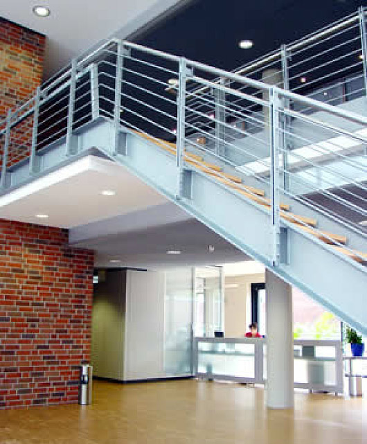 Innenansicht des Gebäudes der WoGe Duisburg-Hamborn eG